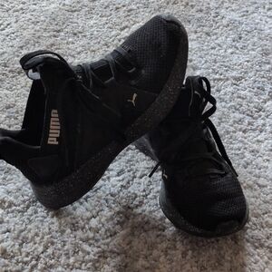 Puma Black and Gray Sport Sneakers